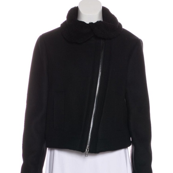 Vince NWOT shearling and wool Moto jacket - Picture 1 of 3